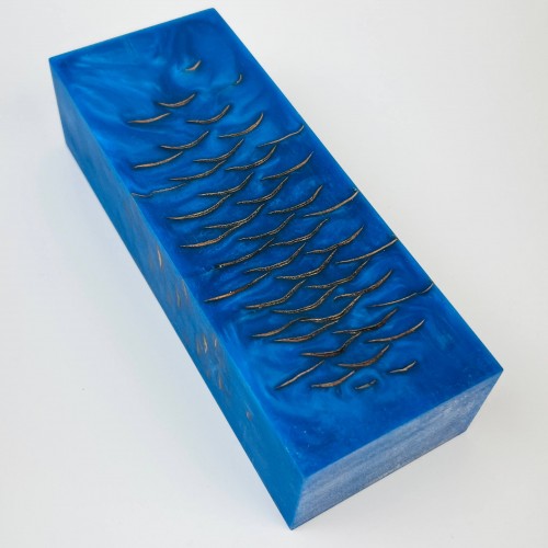 Ялинова шишка в епоксидній смолі (Blue)