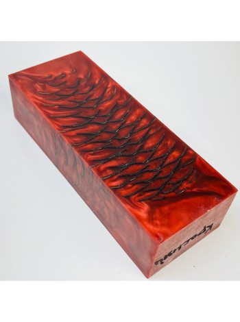 Ялинова шишка в епоксидній смолі (Red)