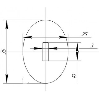 Овал 35х25 мм
