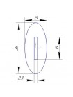 Проставка овал 15*35*3,0 мм (10 шт)