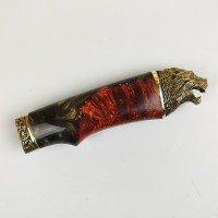 Руків'я для ножа "Вовк" гібрид, латунь