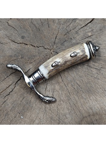 Руків'я "Хіршфангер Преміум" ріг лося, біла бронза