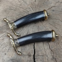 Руків'я "Хіршфангер" дуб стаб., латунь