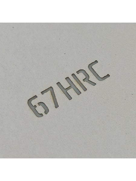 Трафарет для травления "67HRC", 2 мм