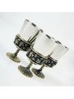Чарки авторські "Монарх", 3 шт, латунь