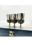 Чарки авторські "Монарх", 3 шт, латунь