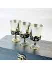 Чарки авторські "Монарх", 3 шт, латунь