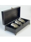 Чарки авторські "Мисливець", 3 шт, латунь