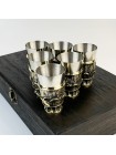 Чарки авторські "Мисливець", 6 шт, латунь