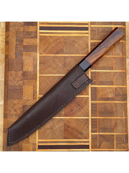 Ножни шкіряні для ножа "Кіріцукі 1" L, коричневі