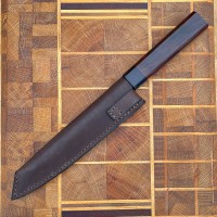 Ножни шкіряні для ножа "Кіріцукі 1" M, коричневі