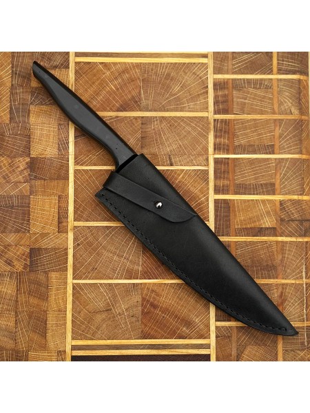 Ножни шкіряні для ножа "Кухня" L, чорні
