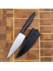 Ножни шкіряні для ножа "Кухня" М, чорні