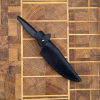 Ножни шкіряні для ножа "Кухня" S, чорні