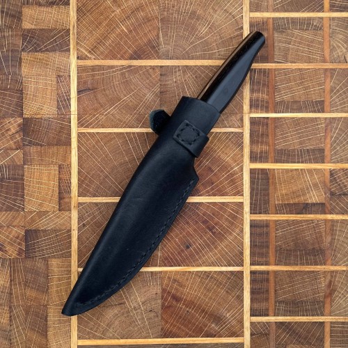 Ножни шкіряні для ножа "Кухня" S, чорні