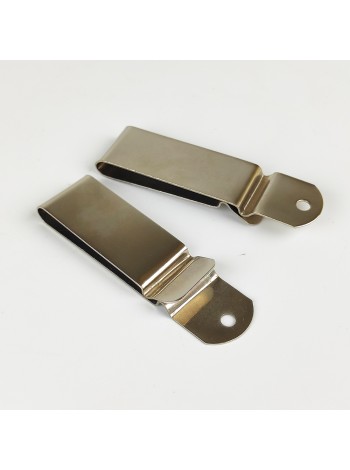 Скоба (кліпса) для чохла, нікель, 22*82 мм