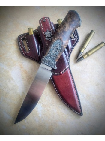 "Мисливець" ніж авторський, срібло