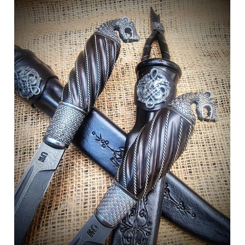 "Фінські мотиви" ножова пара, срібло