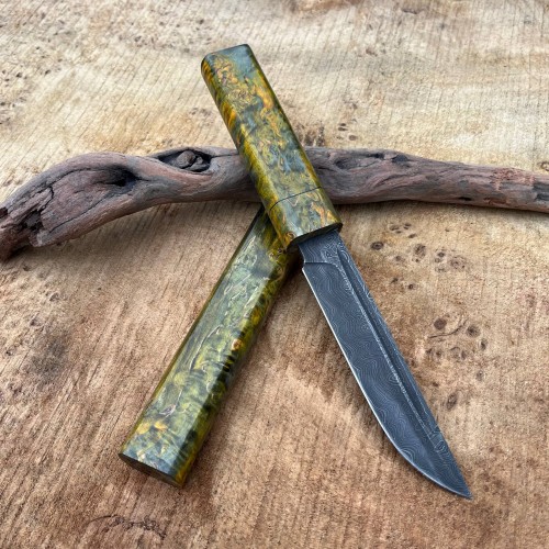 Ніж "Фінка дамаск", дерев'яні ножни (FDN-16)