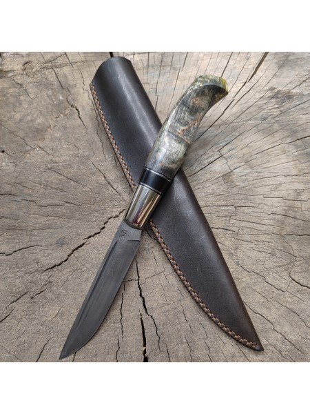 Нож "Финка" XL, дамаск, №10