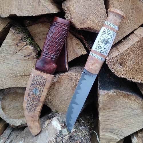 Нож финка "Пуукко" ламинат, №2