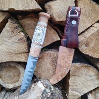 Нож финка "Пуукко" ламинат, №2