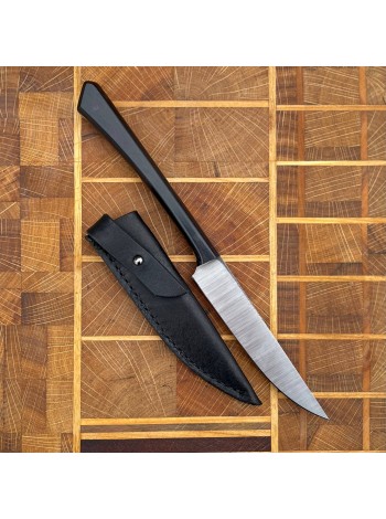 Ножни шкіряні для ножа "Гостренький", чорні