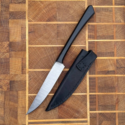 Ножни шкіряні для ножа "Гостренький", чорні