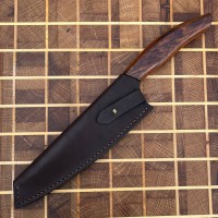 Ножни шкіряні для ножа "Грузія" L, коричневі