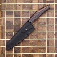 Ножни шкіряні для ножа "Грузія" M, коричневі