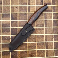 Ножни шкіряні для ножа "Грузія" S, коричневі