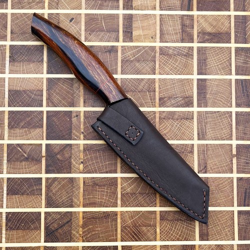 Ножни шкіряні для ножа "Грузія" S, коричневі