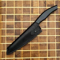 Ножни шкіряні для ножа "Грузія" L, чорні