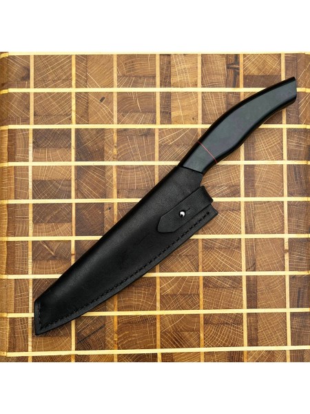Ножни шкіряні для ножа "Грузія" L, чорні