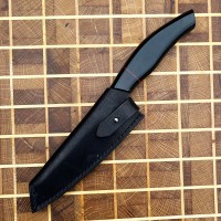 Ножни шкіряні для ножа "Грузія" M, чорні