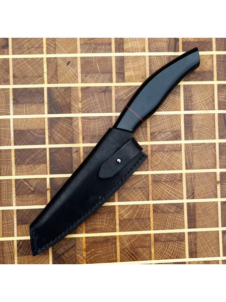 Ножни шкіряні для ножа "Грузія" M, чорні