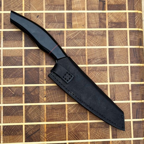 Ножни шкіряні для ножа "Грузія" M, чорні