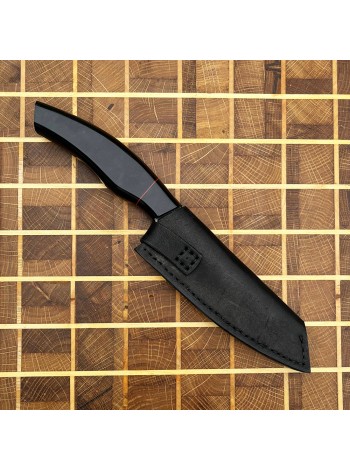 Ножни шкіряні для ножа "Грузія" S, чорні