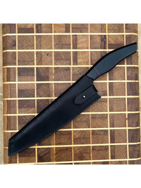 Ножни шкіряні для ножа "Грузія" XL, чорні