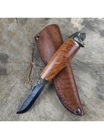 "Верный друг", ШХ-15, ніж мисливський кований ручної роботи