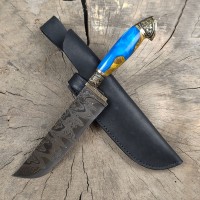 Нож пчак исп. 10, дамаск ламинат (+)