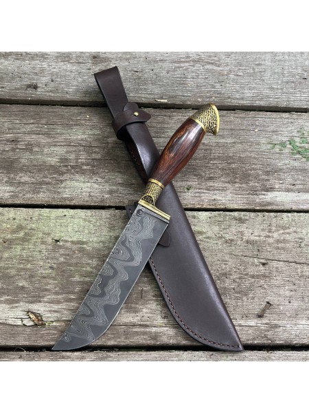 Нож пчак исп. 13, дамаск ламинат
