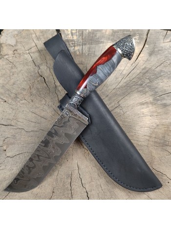 Нож пчак исп. 8, дамаск ламинат (+)