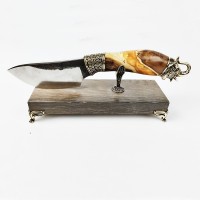 "Слон" ніж ручної роботи з підставкою