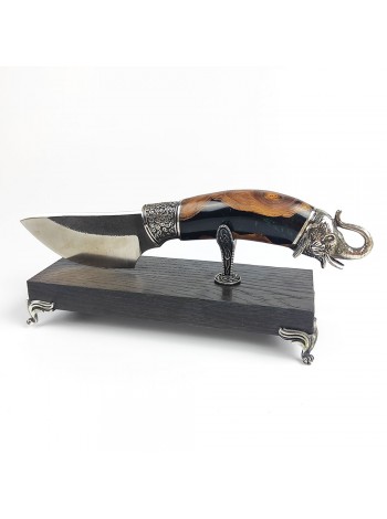 "Слон" ніж ручної роботи з підставкою (вик. 1)