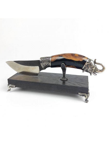 "Слон" ніж ручної роботи з підставкою (вик. 1)