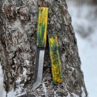 Ніж "Танто" N690, карельська береза, №10