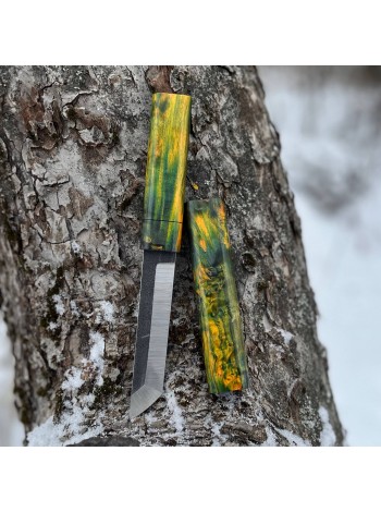 Ніж "Танто" N690, карельська береза, №10