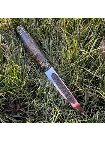 Ніж "Якут Преміум №9", шкіряні авторські ножни