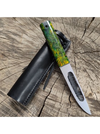 Ніж "ЯКУТ N690, V-012", шкіряні ножни